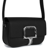 Hermes Della Cavalleria Elan Black Epsom Palladium Hardware