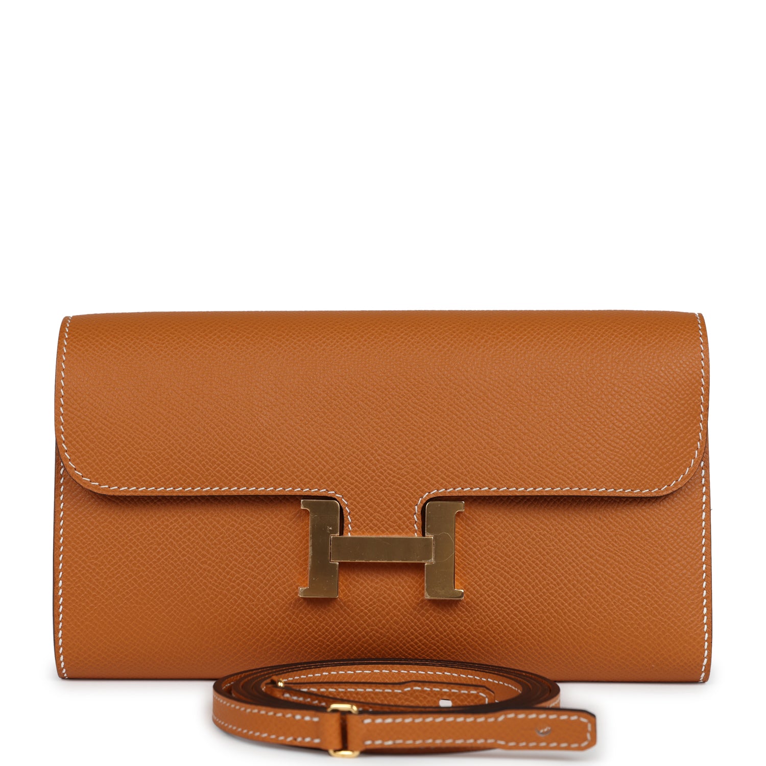 Hermes Constance To Go Wallet Toffee Epsom Gold Hardware – Madison ...