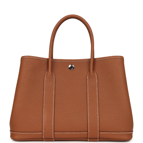Hermes Garden Party 30 Gold Negonda Palladium Hardware