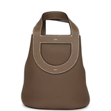 Hermes In-The-Loop 18 Etoupe Clemence and Swift Gold Hardware