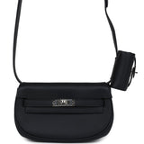 Hermes Kelly Moove Black Swift Palladium Hardware