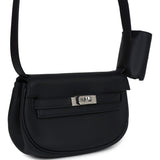 Hermes Kelly Moove Black Swift Palladium Hardware