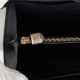 Hermes Kelly Long Wallet Black Epsom Gold Hardware