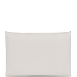 Hermes Calvi Card Holder Gris Perle Epsom Palladium Hardware