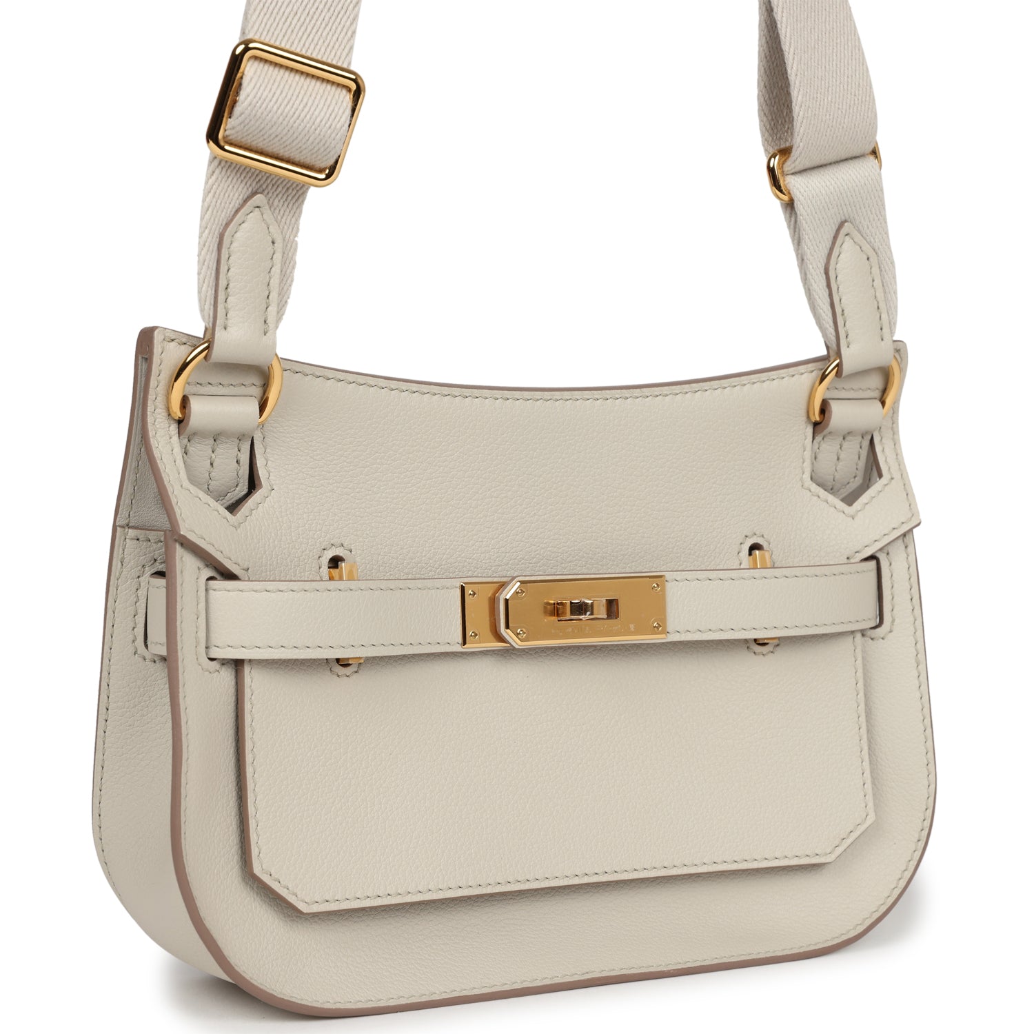 Hermes Mini Jypsiere Beton Evercolor Gold Hardware