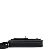 Hermes Kelly Depeches 25 Black Epsom Palladium Hardware