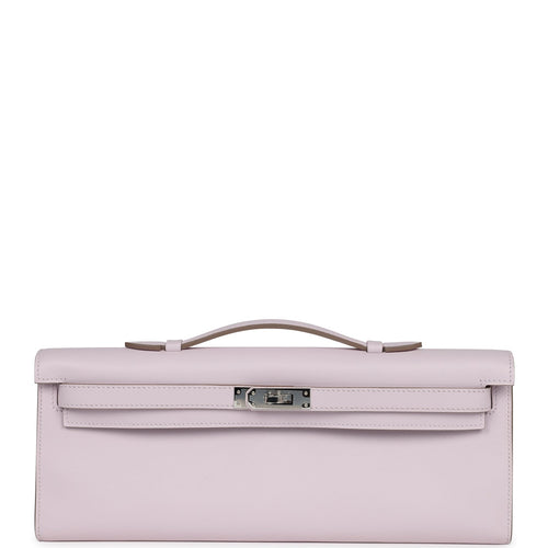 Hermes Kelly Cut Mauve Pale Swift Palladium Hardware