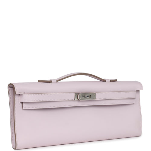 Hermes Kelly Cut Mauve Pale Swift Palladium Hardware