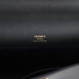 Hermes Kelly Cut Black Swift Gold Hardware