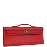 Hermes Kelly Cut Rouge Tomate Swift Gold Hardware