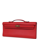 Hermes Kelly Cut Rouge Tomate Swift Gold Hardware