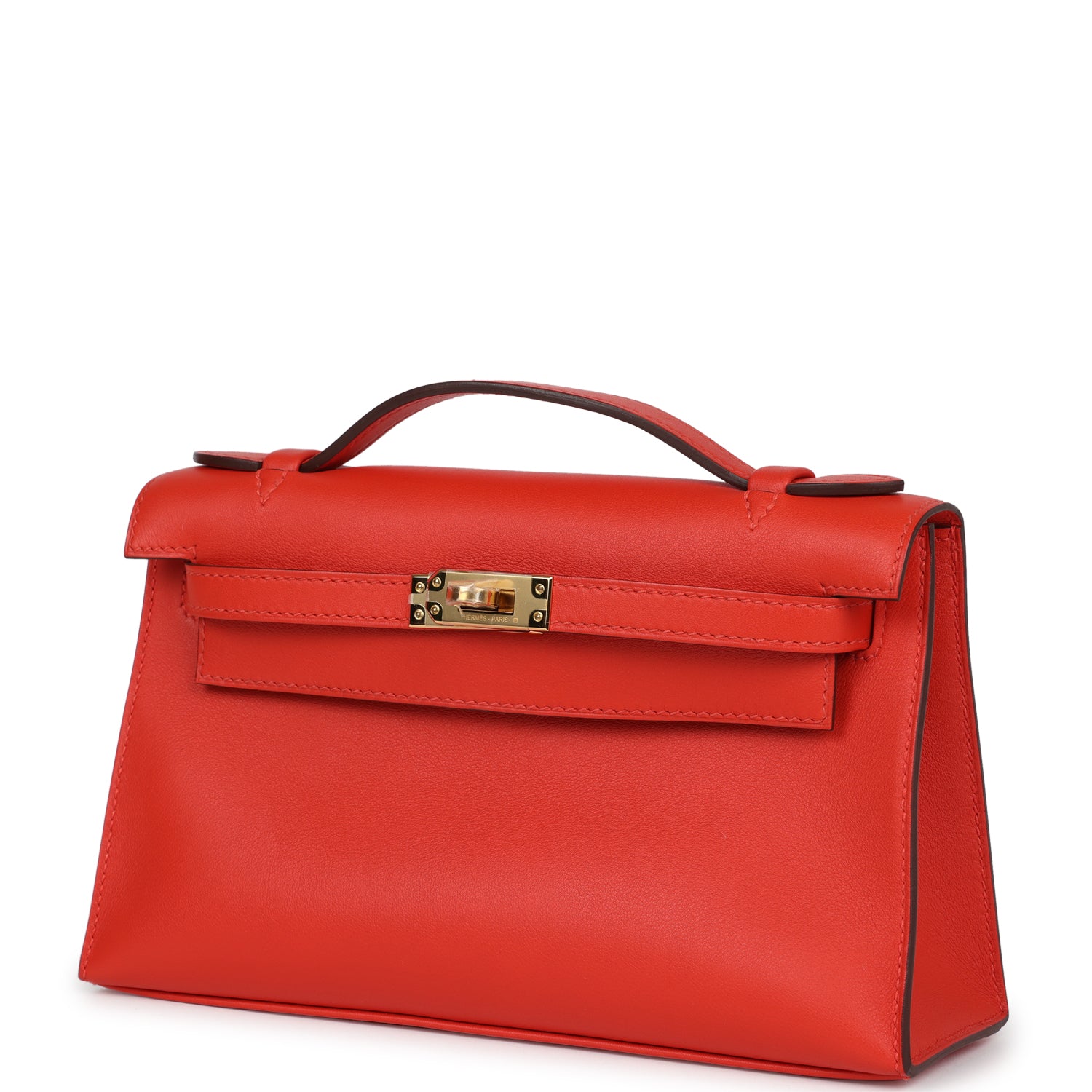 Hermes Kelly Pochette Capucine Swift Gold Hardware