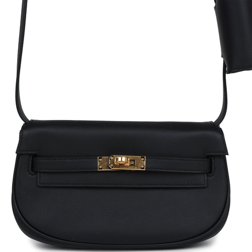 Hermes Kelly Moove Black Swift Gold Hardware