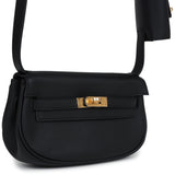 Hermes Kelly Moove Black Swift Gold Hardware