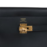 Hermes Kelly Moove Black Swift Gold Hardware