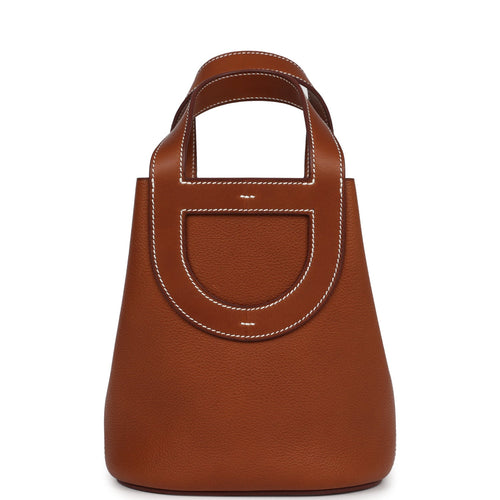 Hermes In-The-Loop 18 Fauve Barenia Faubourg Gold Hardware