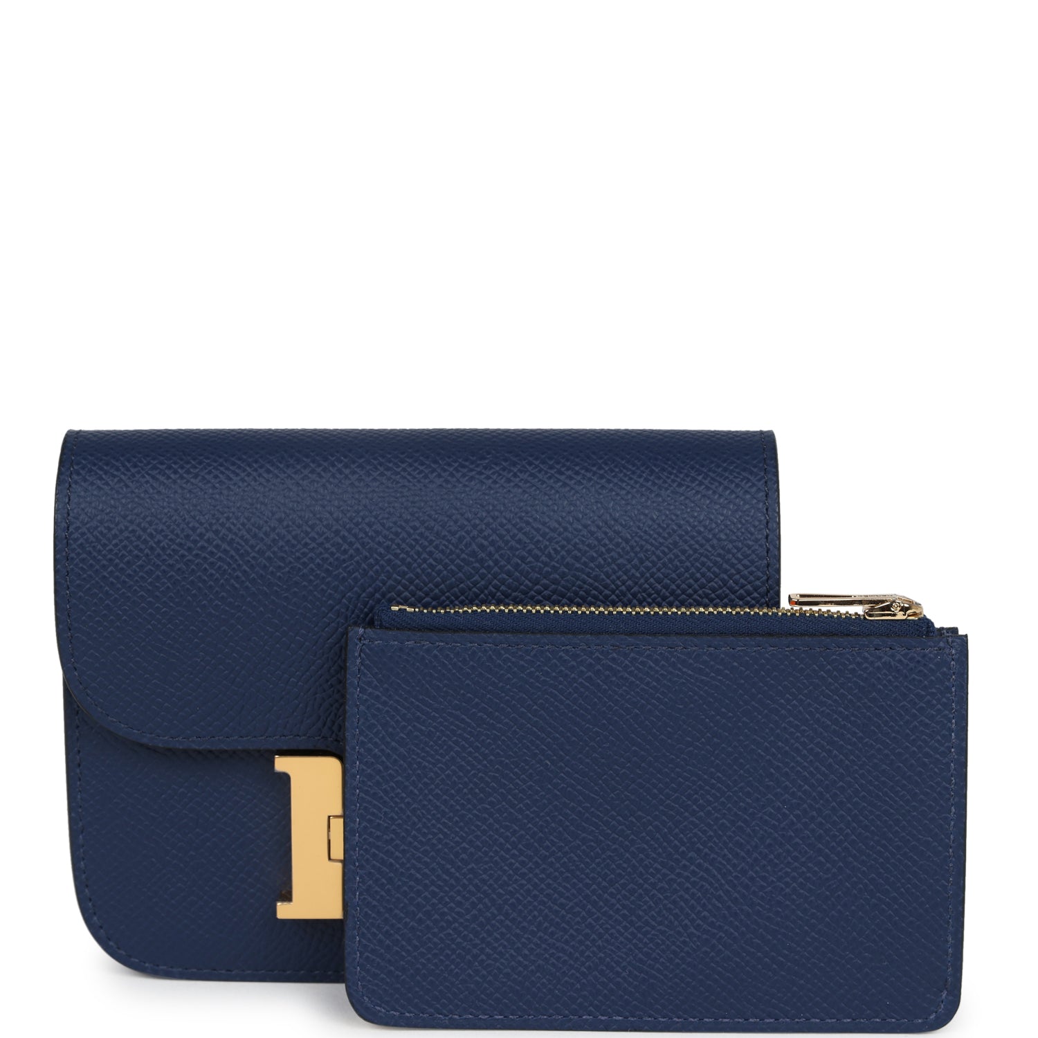 Hermes Constance Slim Wallet Bleu Navy Epsom Gold Hardware – Madison ...