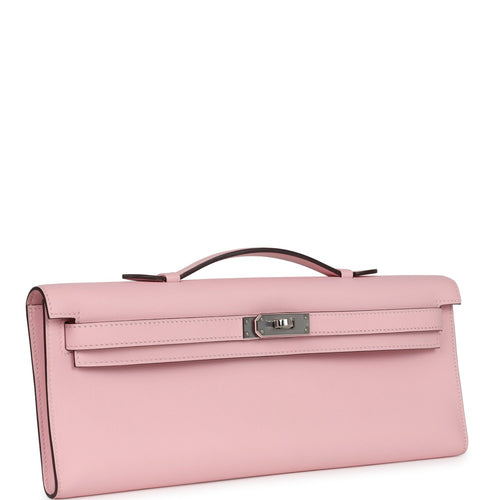 Hermes Kelly Cut Rose Sakura Swift Palladium Hardware