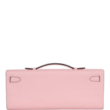 Hermes Kelly Cut Rose Sakura Swift Palladium Hardware