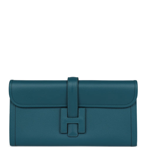 Hermes Jige Elan 29 Vert Bosphore Evercolor