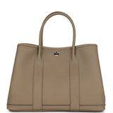 Hermes Garden Party 30 Beige Marfa Negonda Palladium Hardware