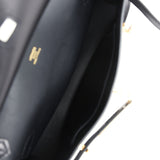 Hermes Jypsiere Mini Black Evercolor Gold Hardware