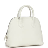 Hermes 1923 Bolide Mini White Evercolor Palladium Hardware