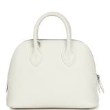 Hermes 1923 Bolide Mini White Evercolor Palladium Hardware