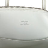 Hermes 1923 Bolide Mini White Evercolor Palladium Hardware