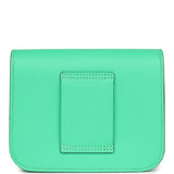 Hermes Constance Slim Wallet Bi-color Vert Comics and Bleu Zellige Evercolor Gold Hardware