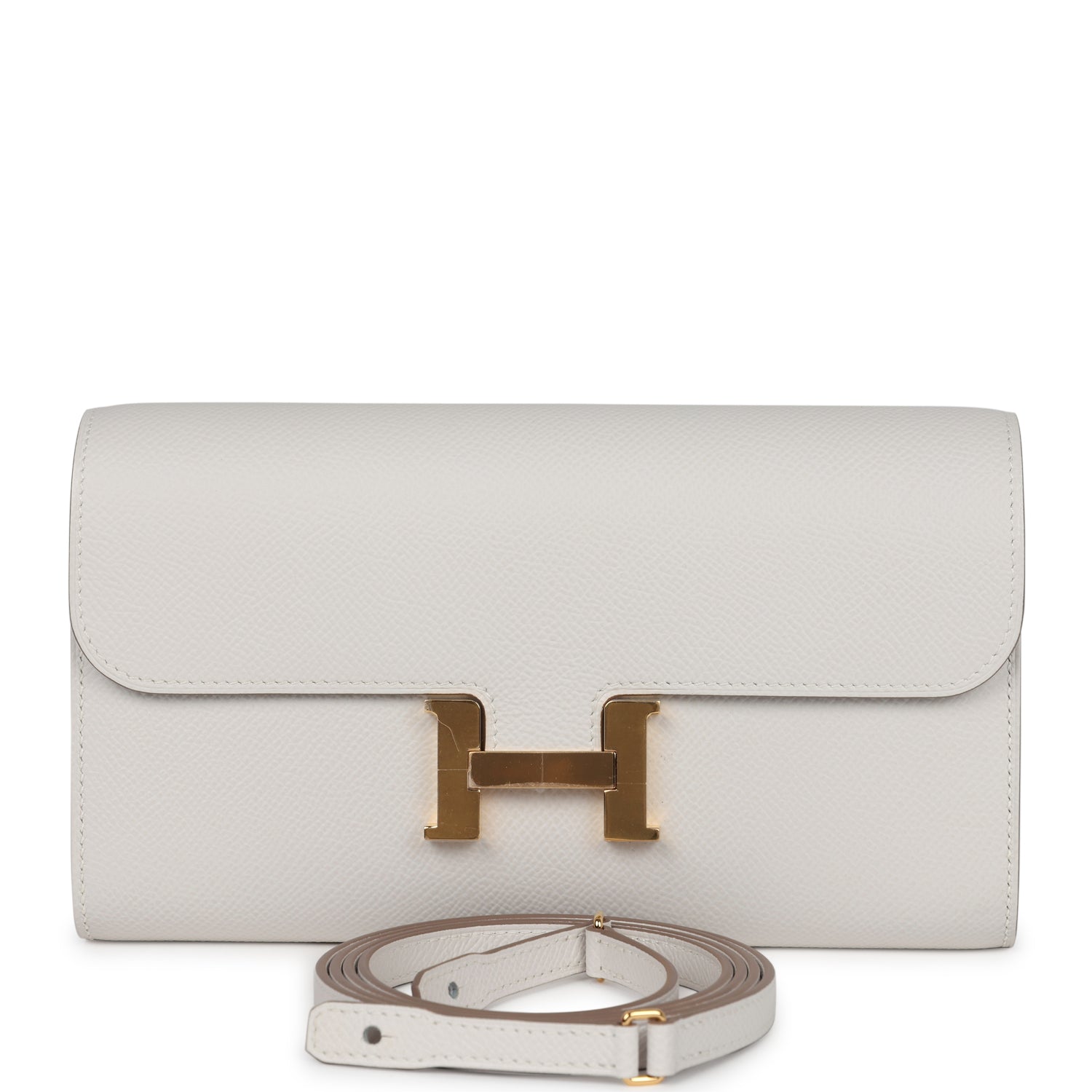 Hermes Constance To Go Wallet Gris Pale Epsom Gold Hardware