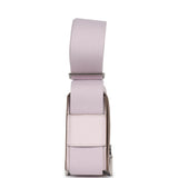 Hermes Geta Mauve Pale and Rouge Sellier Chevre Palladium Hardware