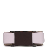 Hermes Geta Mauve Pale and Rouge Sellier Chevre Palladium Hardware