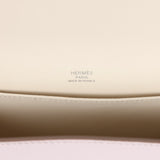 Hermes Geta Mauve Pale and Rouge Sellier Chevre Palladium Hardware