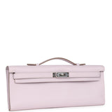 Hermes Kelly Cut Mauve Pale Swift Palladium Hardware