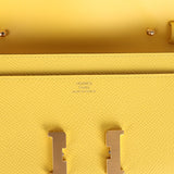 Hermes Constance To Go Wallet Jaune De Naples Epsom Gold Hardware