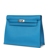 Hermes Kelly Danse Bleu Zanzibar Evercolor Palladium Hardware