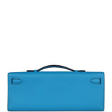 Hermes Kelly Cut Bleu Zanzibar Swift Gold Hardware