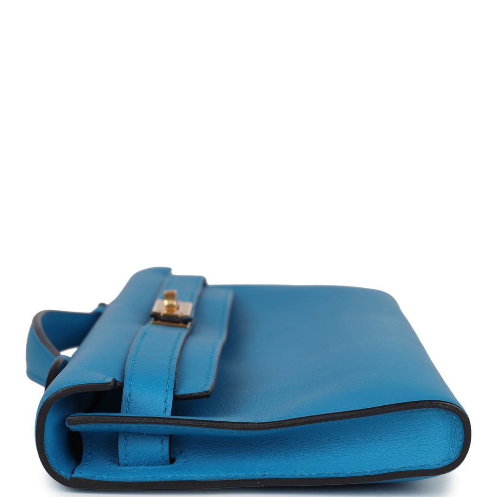 Hermes Kelly Cut Bleu Zanzibar Swift Gold Hardware – Madison Avenue Couture