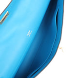 Hermes Kelly Cut Bleu Zanzibar Swift Gold Hardware