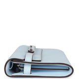 Hermes Kelly Wallet To Go Bleu Brume Palladium Hardware