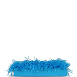 Hermes Kelly Elan Foile Bleu Frida Chevre Chamkila and Ostrich Feathers Palladium Hardware