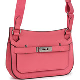 Hermes Mini Jypsiere Rose Azalee Swift Palladium Hardware