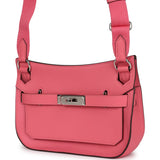 Hermes Mini Jypsiere Rose Azalee Swift Palladium Hardware