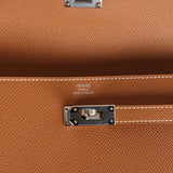 Hermes Kelly Long Wallet Gold Epsom Palladium Hardware