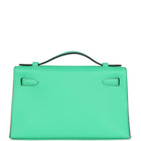 Hermes Kelly Pochette Vert Comics Swift Gold Hardware