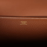 Hermes Halzan 31 Gold Clemence Gold Hardware