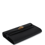 Hermes Kelly Wallet To Go Black Epsom Gold Hardware