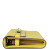 Hermes Kelly Wallet To Go Lime Chevre Palladium Hardware