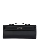 Hermes Kelly Cut Black Swift Palladium Hardware